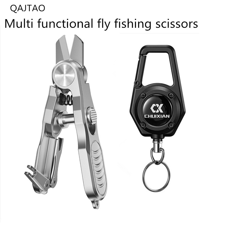 Fishing Line Cutter - Ciseaux de pêche multifonctionnels en acier